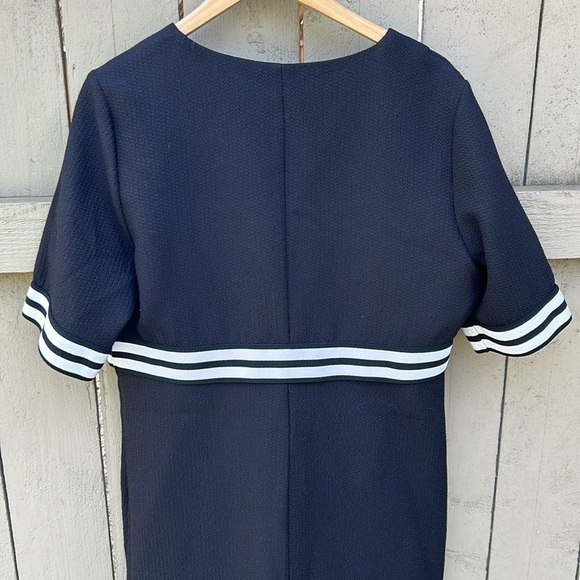 Cop.Copine Women's Pumila Short Sleeve Zip Front Mini Dress Size EU 42 - Picture 5 of 6